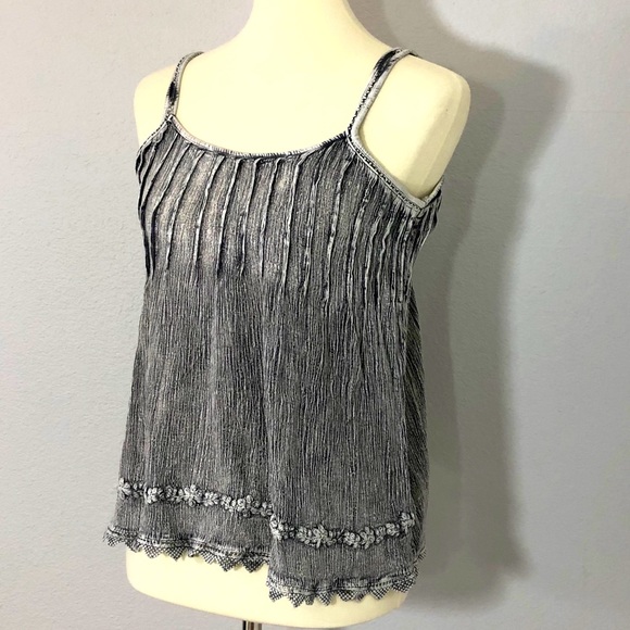 Earthbound Trading Co. {Gray} Tank Top Sleeveless - Picture 1 of 3